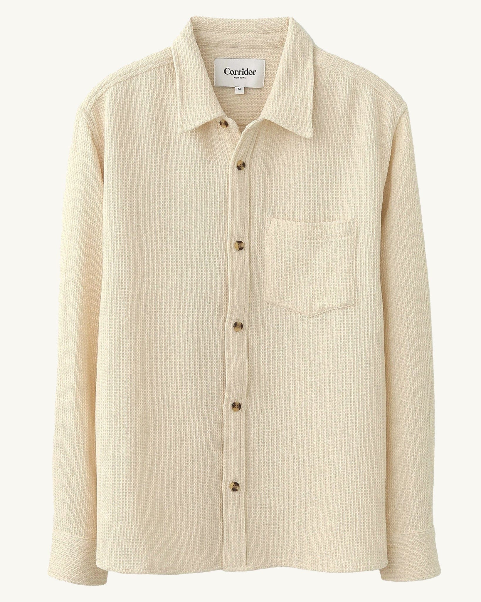Pigment Dyed Waffle LS - Natural