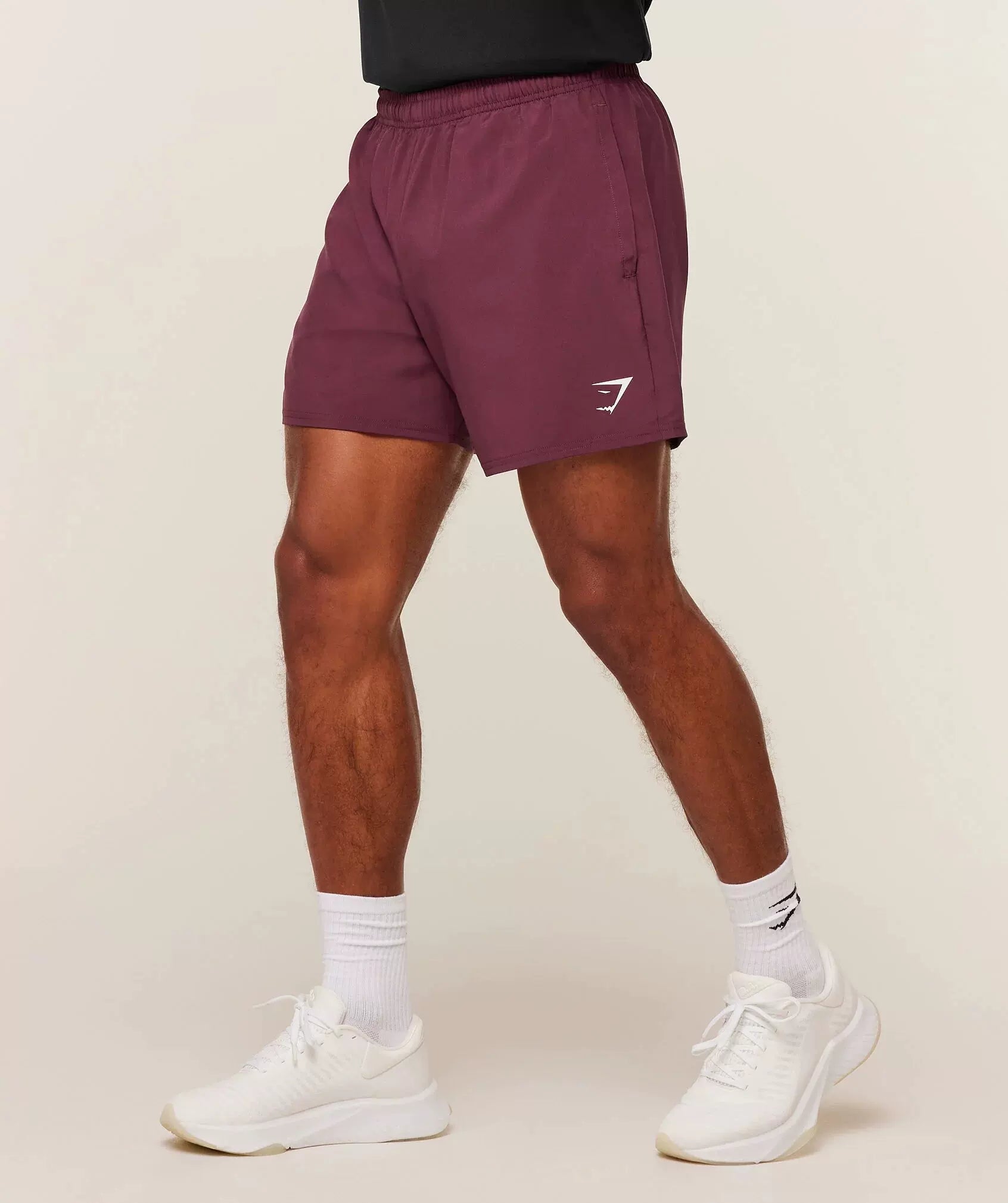 GYMSHARK三分裤弹力跑步健身肌肉速干田径运动短裤男速干运动短裤