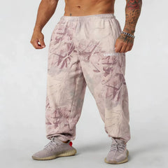 YOUNG LA sports pants for men's fitness running training, breathable, elastic, loose, quick drying camouflage, American fashion brand