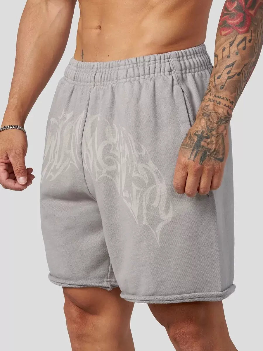 YONGLA Men's Sports and Fitness Shorts Summer Casual Loose Five Cent Pants Cotton Running Breathable Pants