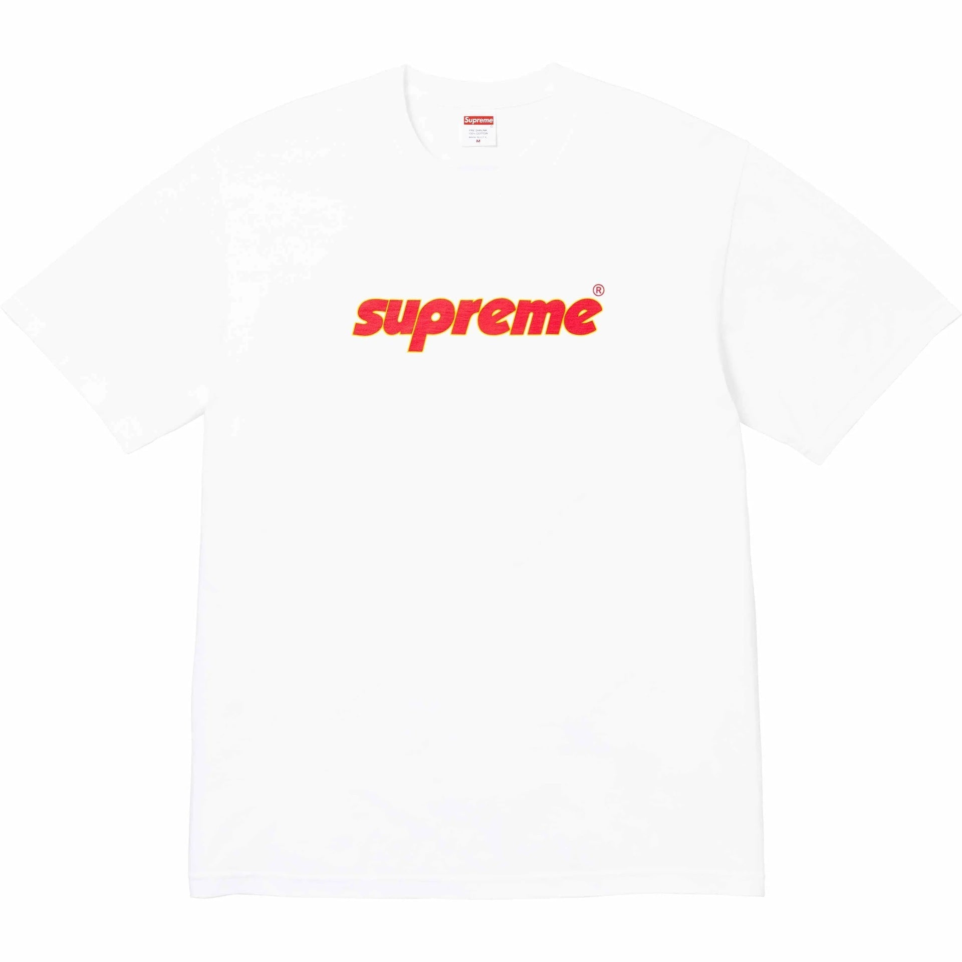 Supreme Italic Red Logo T-Shirt – White