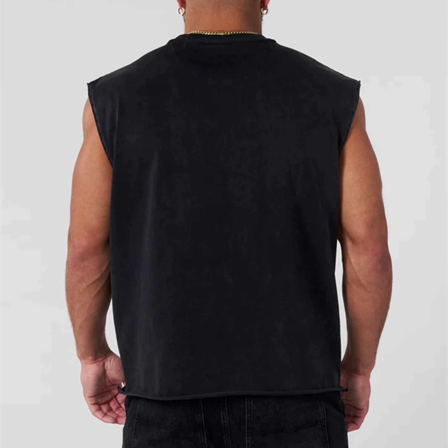 YONGLA Digital Direct Spray Printed Sports Sleeveless Shoulder Wide Shoulder Men's Tank Top American Trendy Brand Fitness Muscle Clothes