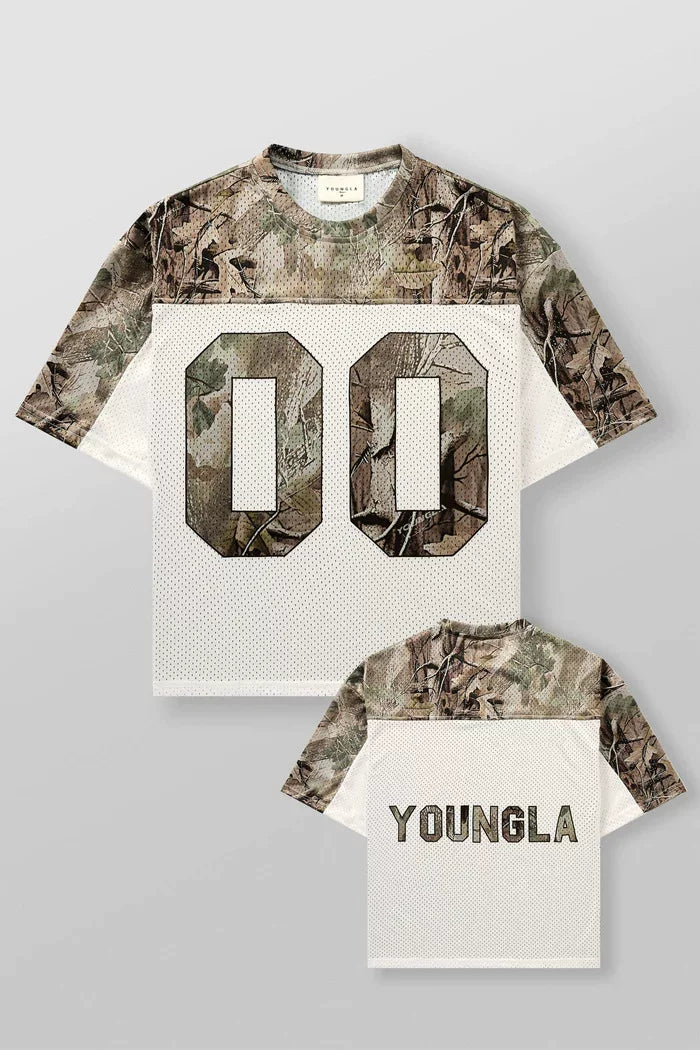 YOUNG LA Sports Men's Short sleeved T-shirt Loose American Breathable Quick drying Elastic Fitness Trendy Brand Large Size Mesh New Style