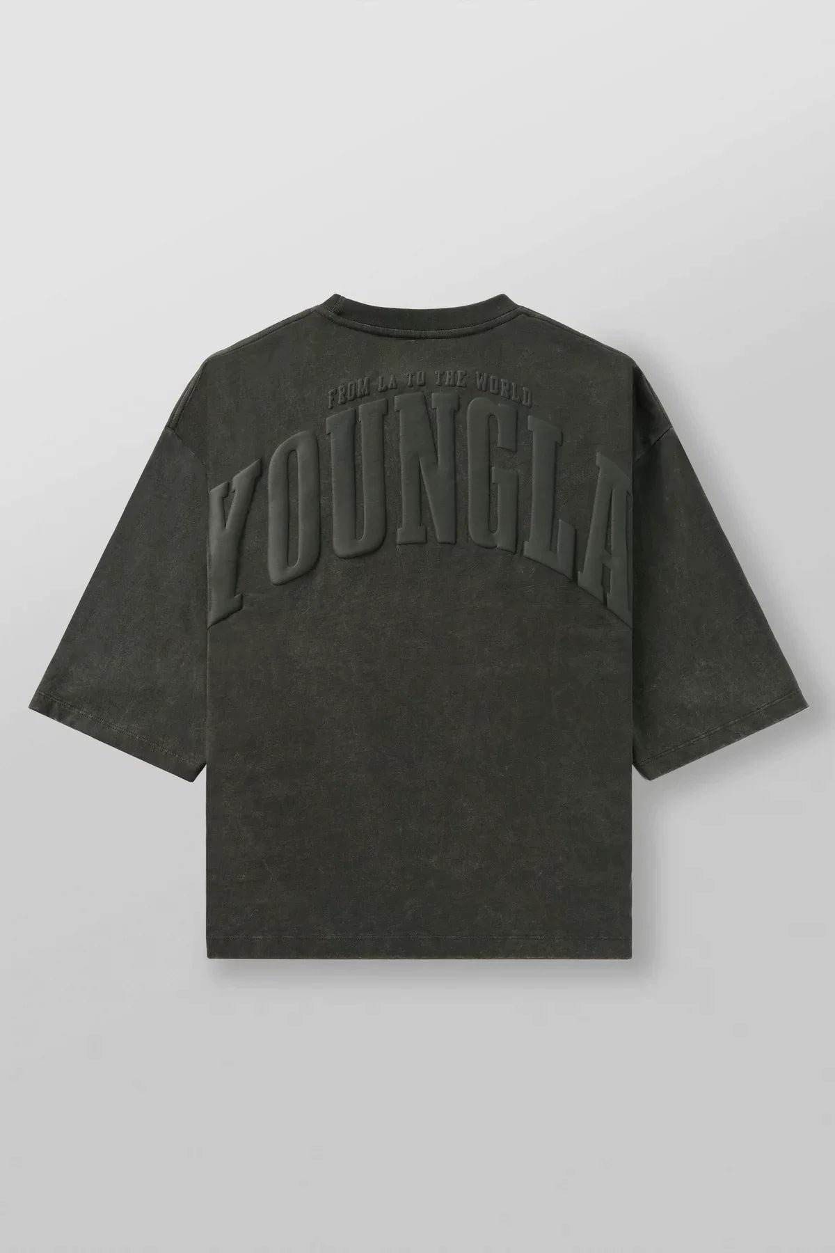 YONGLA American sports T-shirt foam printed pure cotton fitness short sleeved muscle men's loose top casual trendy brand