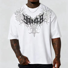 YOUNG LA Sports Short sleeved Men's T-shirt Loose American Trendy Brand Fitness Training Heavy Cotton Casual Half Sleeve
