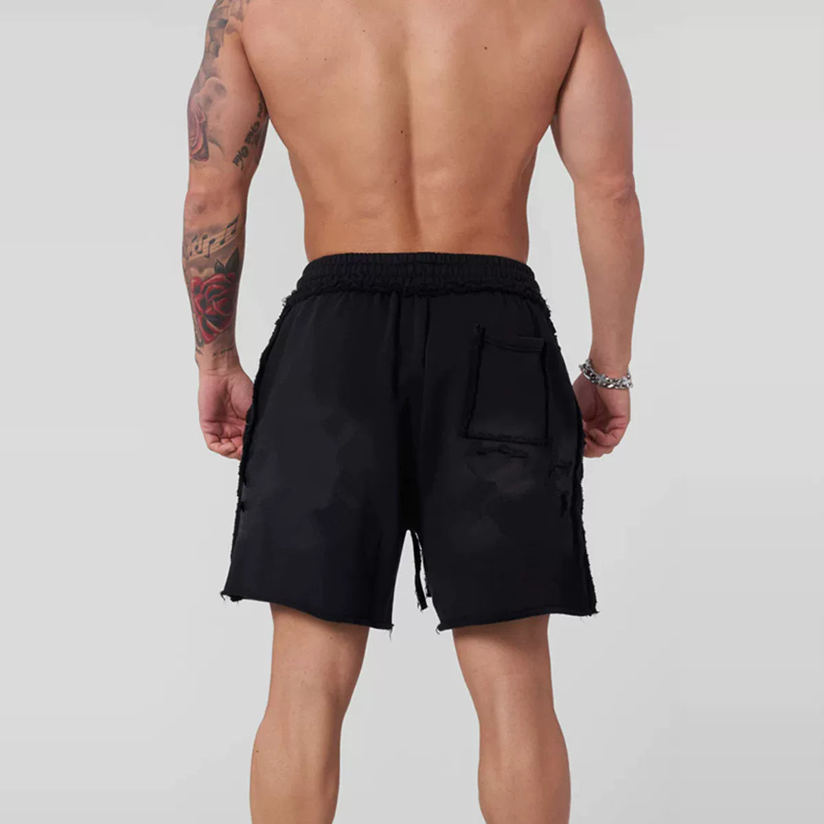 YOUANGLA's new American fitness shorts for running and training, summer leisure, looped five quarter cotton shorts
