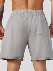 YONGLA Men's Sports and Fitness Shorts Summer Casual Loose Five Cent Pants Cotton Running Breathable Pants