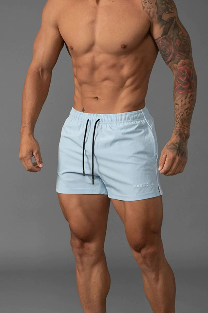 YOUNG LA's new summer men's casual sports outdoor shorts are breathable, casual, running, and fitness three quarter pants