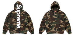 Supreme Camo Logo Hooded Sweatshirt - Woodland Camo