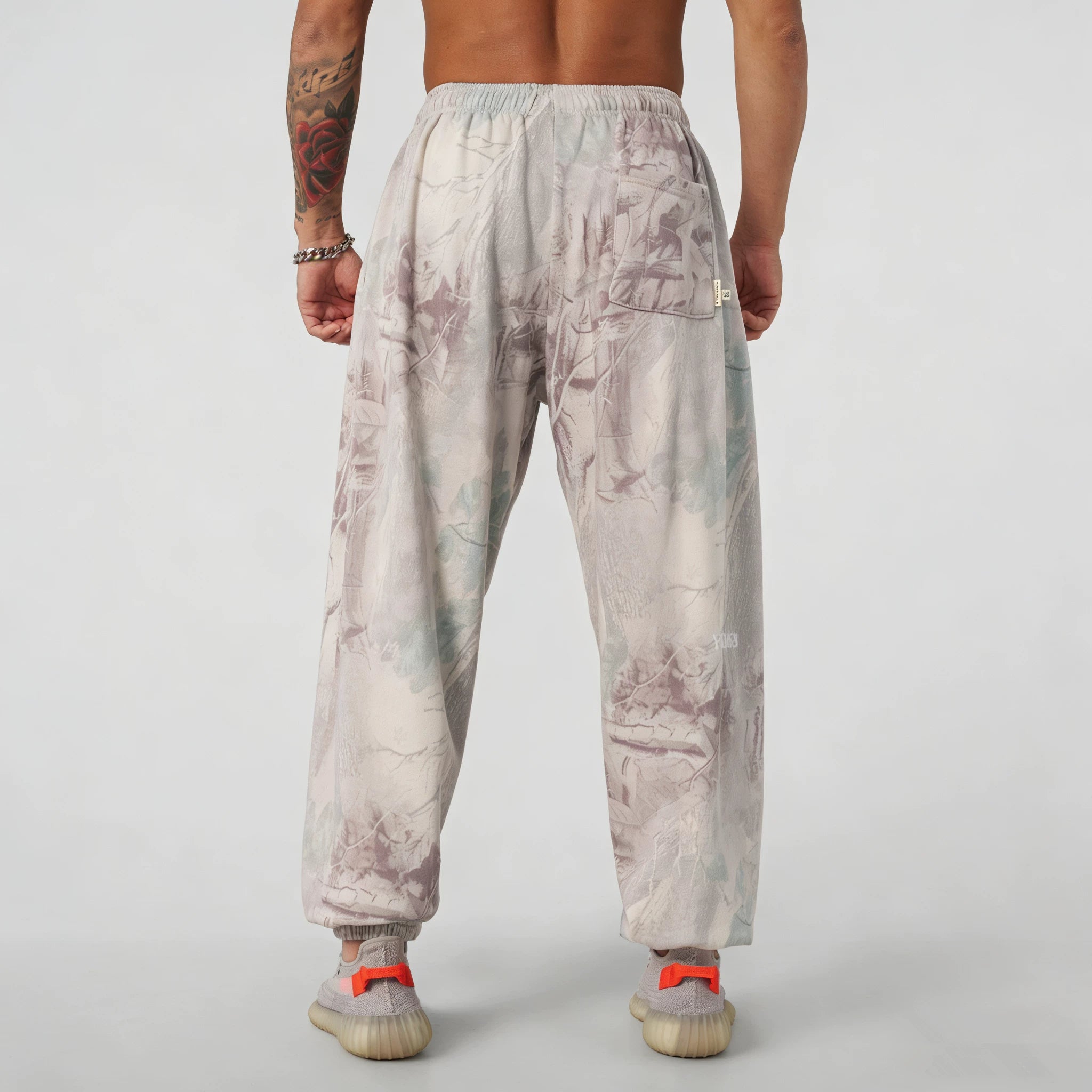 YOUNG LA sports pants for men's fitness running training, breathable, elastic, loose, quick drying camouflage, American fashion brand