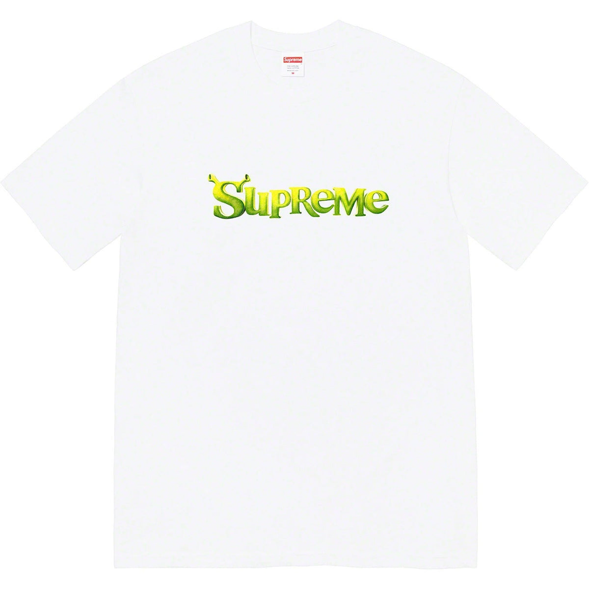 Supreme Shrek Logo Tee – White / Green