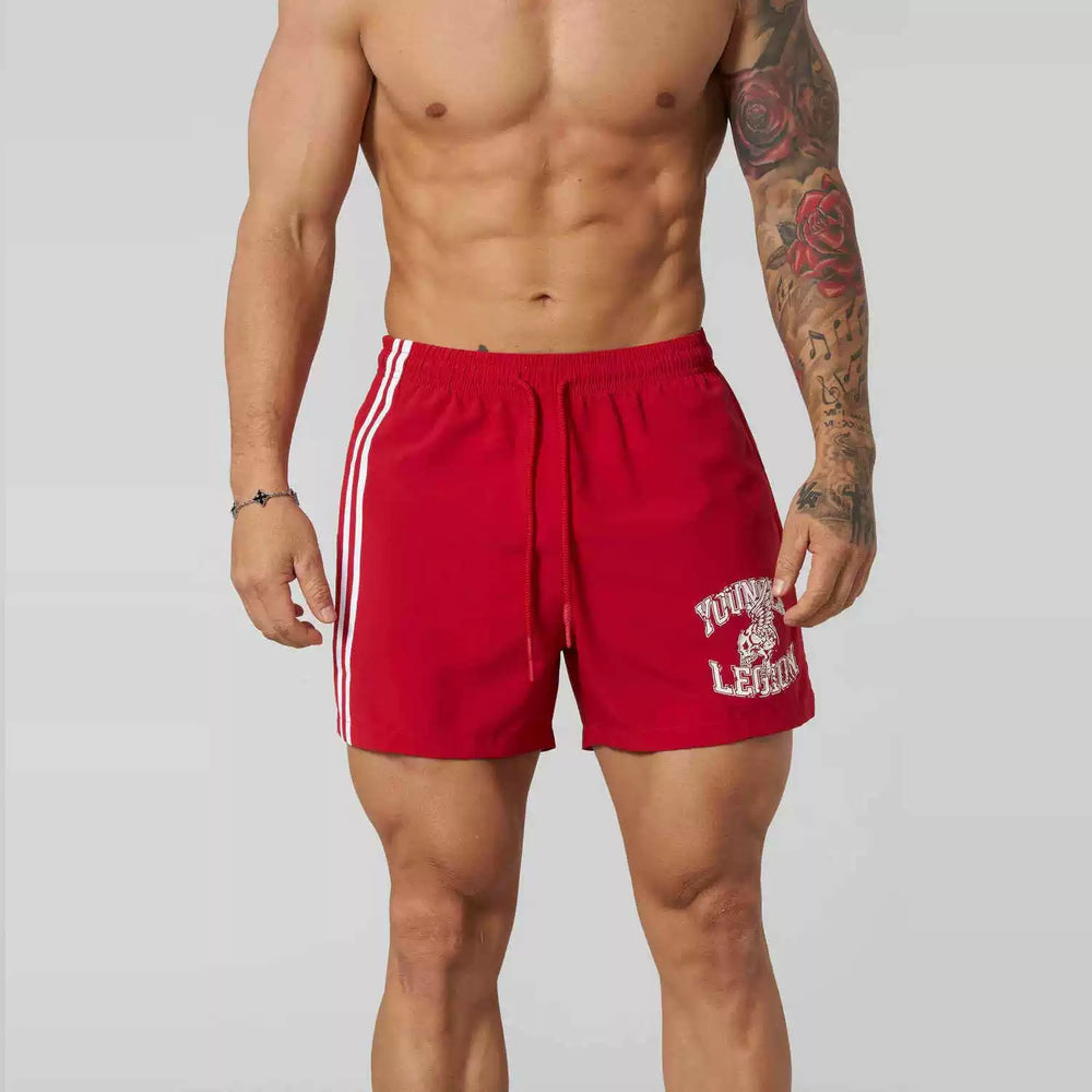 YOUANGL American new style summer men running fitness exercise shorts muscle sports gym casual pants