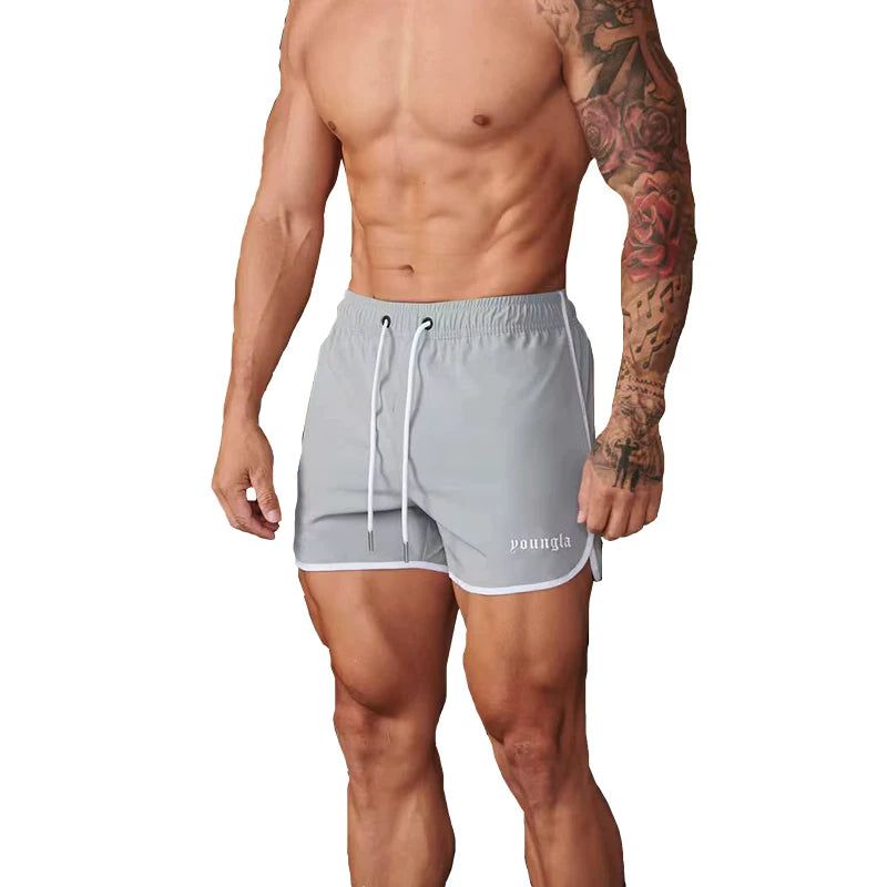 YOONGLA's new muscle fitness shorts are versatile for men and women, suitable for running, casual, elastic and breathable three quarter pants