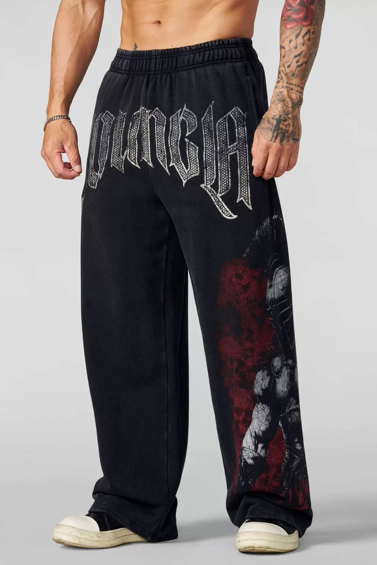 YOUNG LA sports pants men's pants fitness loose American fashion brand fitness breathable squat training muscle size