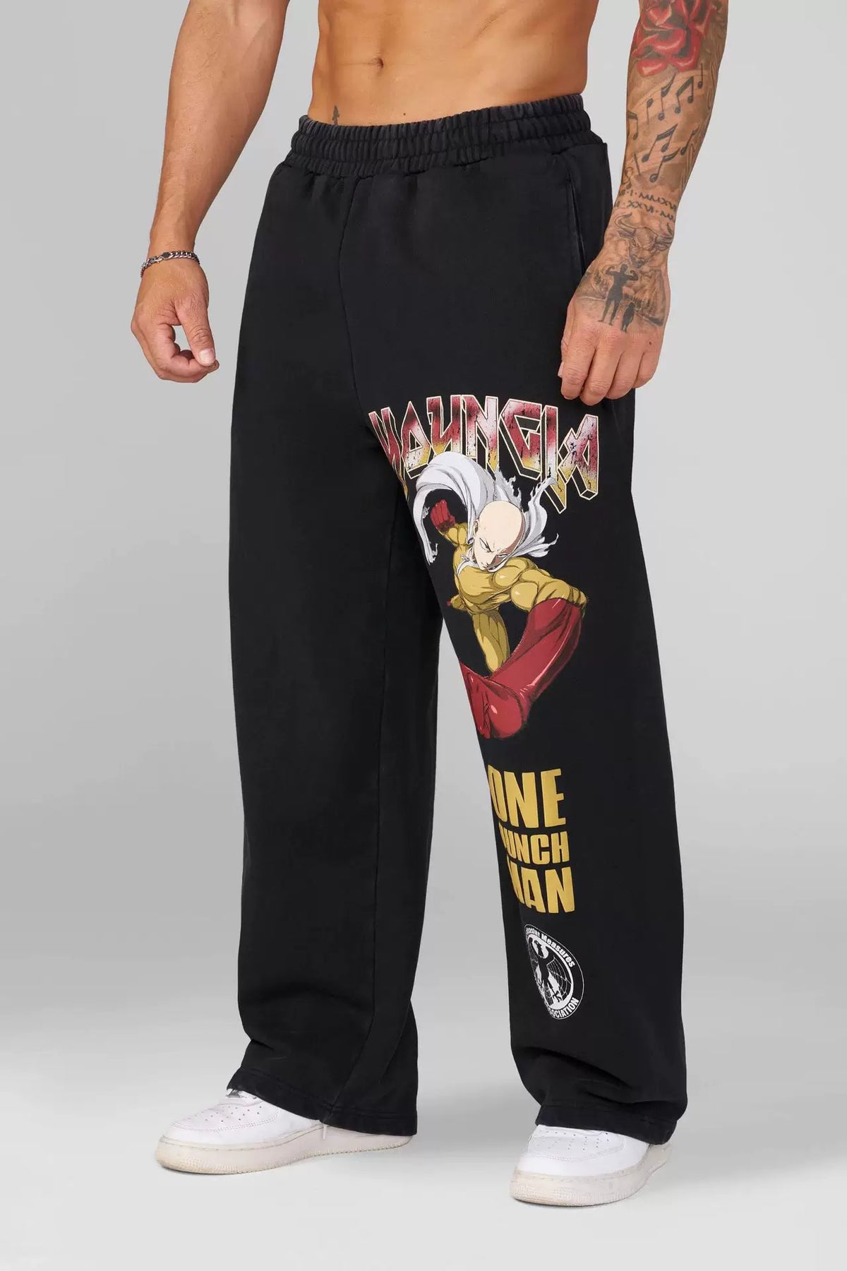 YONGLA sports pants men's American fashion brand fitness loose muscle heavyweight cotton squat training jogger
