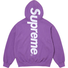 Supreme Vertical Logo Hooded Sweatshirt – Purple / White