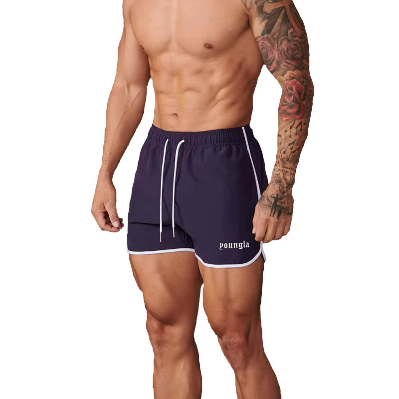 YOONGLA's new muscle fitness shorts are versatile for men and women, suitable for running, casual, elastic and breathable three quarter pants