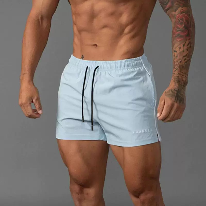 YOUNG LA's new summer men's casual sports outdoor shorts are breathable, casual, running, and fitness three quarter pants