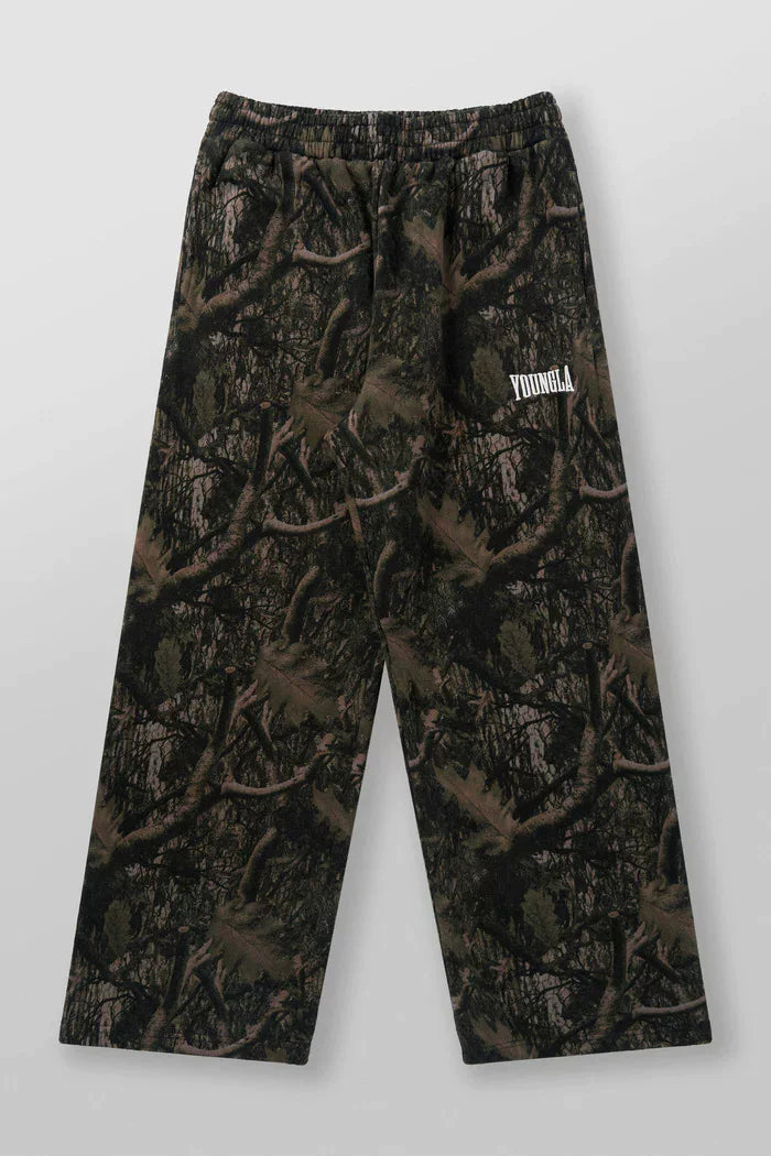 YOUNGLA sports trousers men's loose American trendy brand fitness ironing casual breathable wide-leg camouflage straight pants