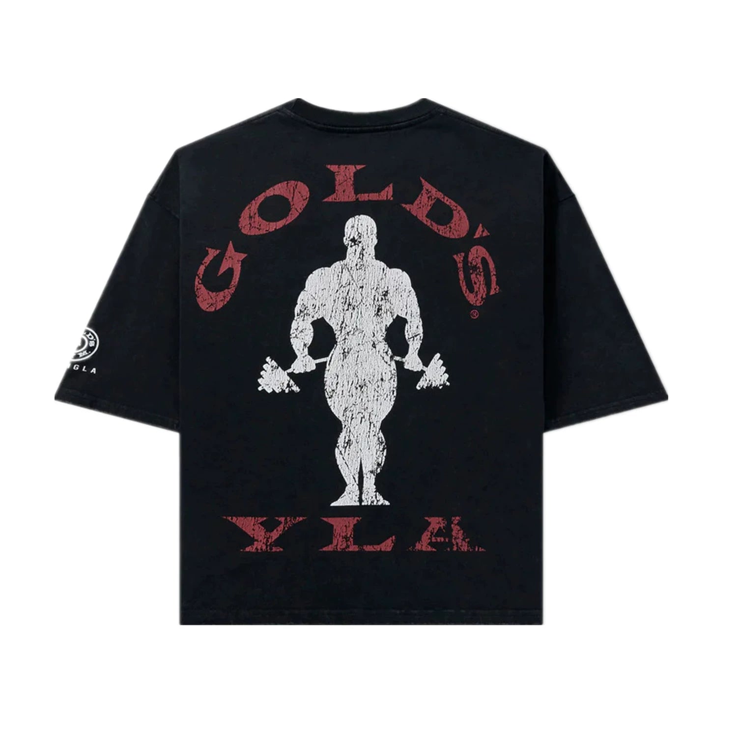 YOUNG LA Sports Short Sleeve Men's T-shirt American Trendy Brand Fitness Training Running Loose Heavy Cotton Half Sleeve Five Sleeve