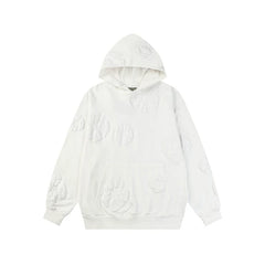 Denim Tears Cotton Wreath Graphic Hoodie - White / Stealth Edition