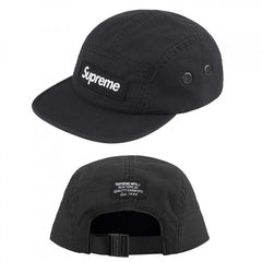 Supreme Black Canvas 5-Panel Box Logo Camp Cap