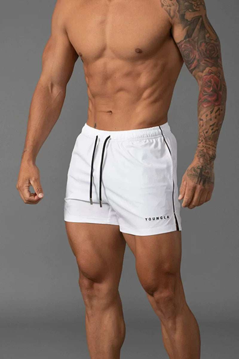 YOUNG LA's new summer men's casual sports outdoor shorts are breathable, casual, running, and fitness three quarter pants