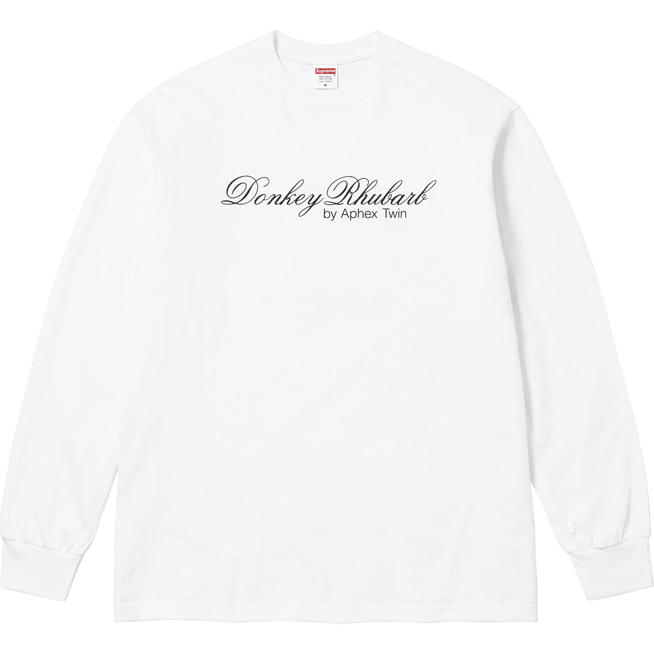 Supreme x Aphex Twin "Donkey Rhubarb" L/S Tee – White