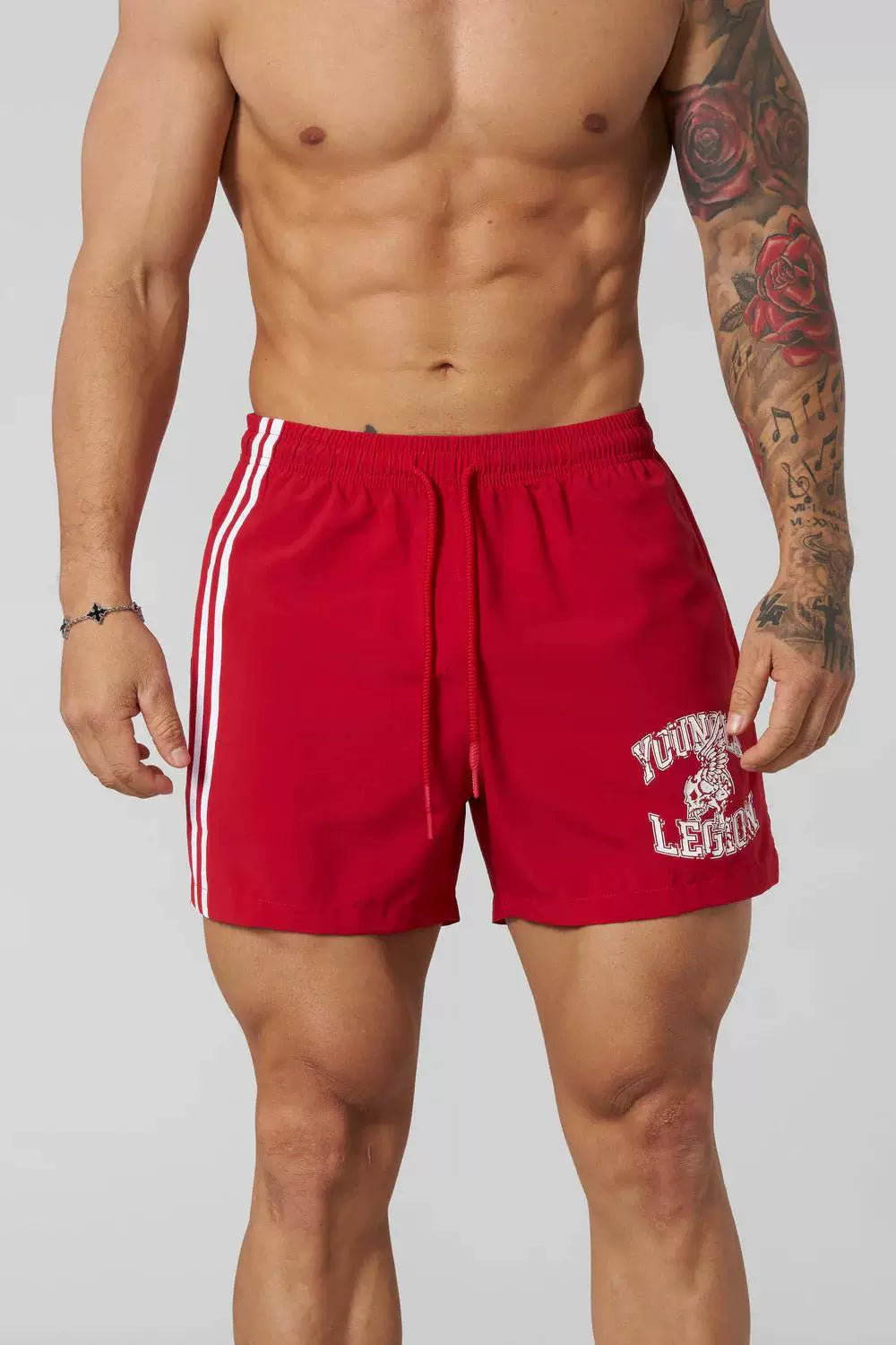 YOUANGL American new style summer men running fitness exercise shorts muscle sports gym casual pants