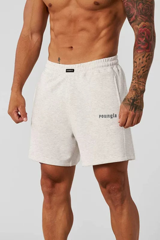 YOUNG LA American style new men's sports pants loose straight shorts for runners, sports and fitness casual pants