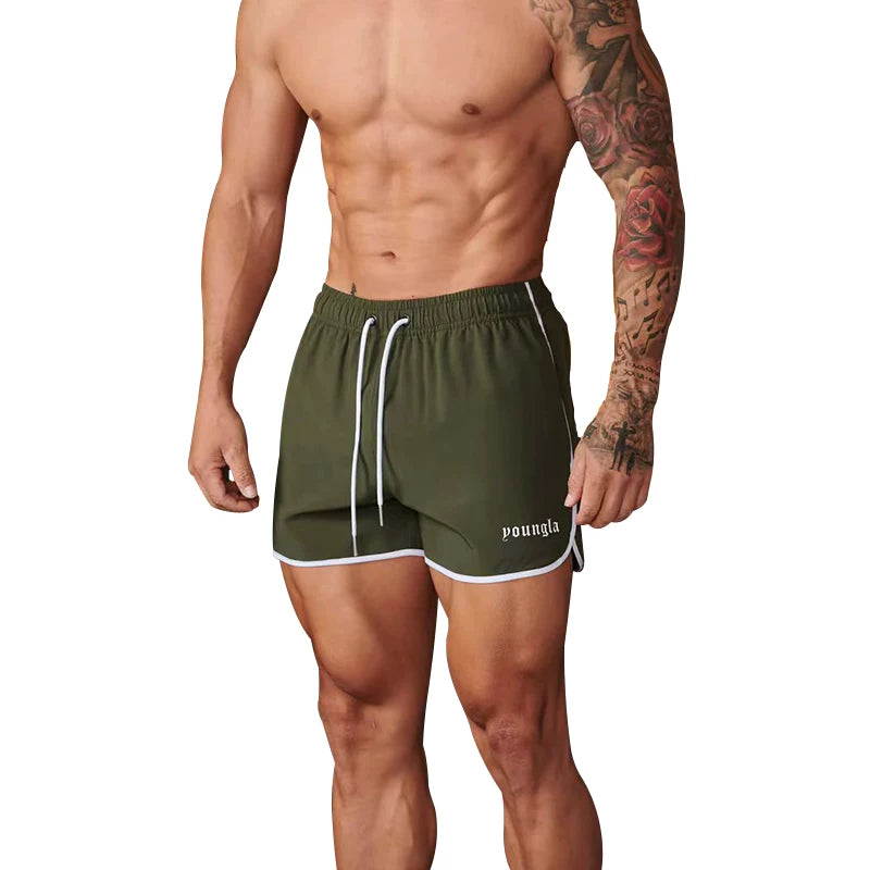 YOONGLA's new muscle fitness shorts are versatile for men and women, suitable for running, casual, elastic and breathable three quarter pants