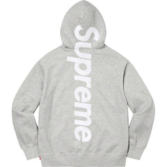 Supreme Vertical Logo Hooded Sweatshirt – Grey / White