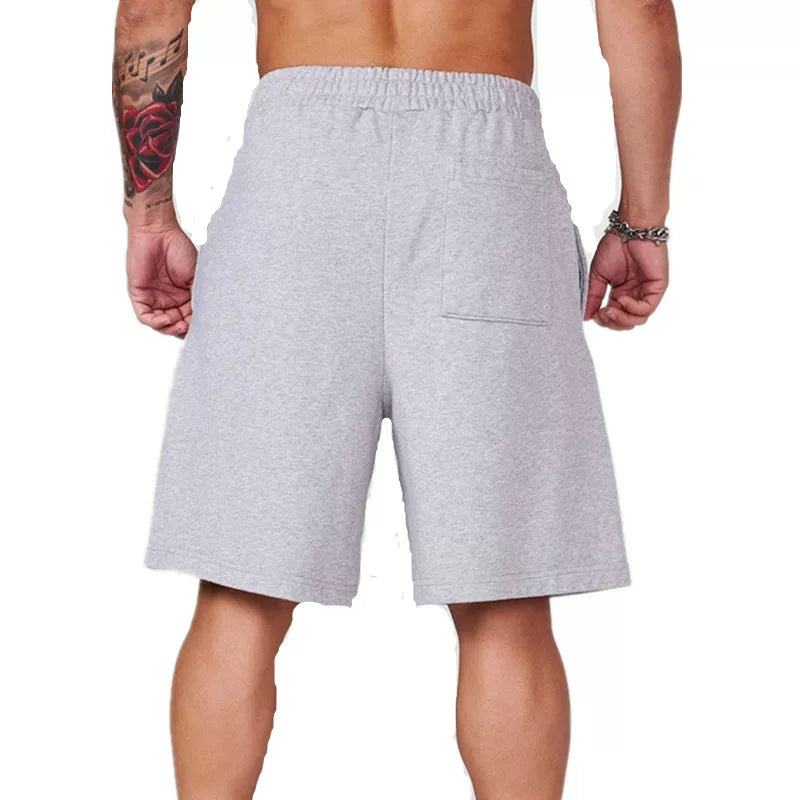 YONGLA sports shorts men's summer fitness running loose five quarter pants black camouflage printed pants