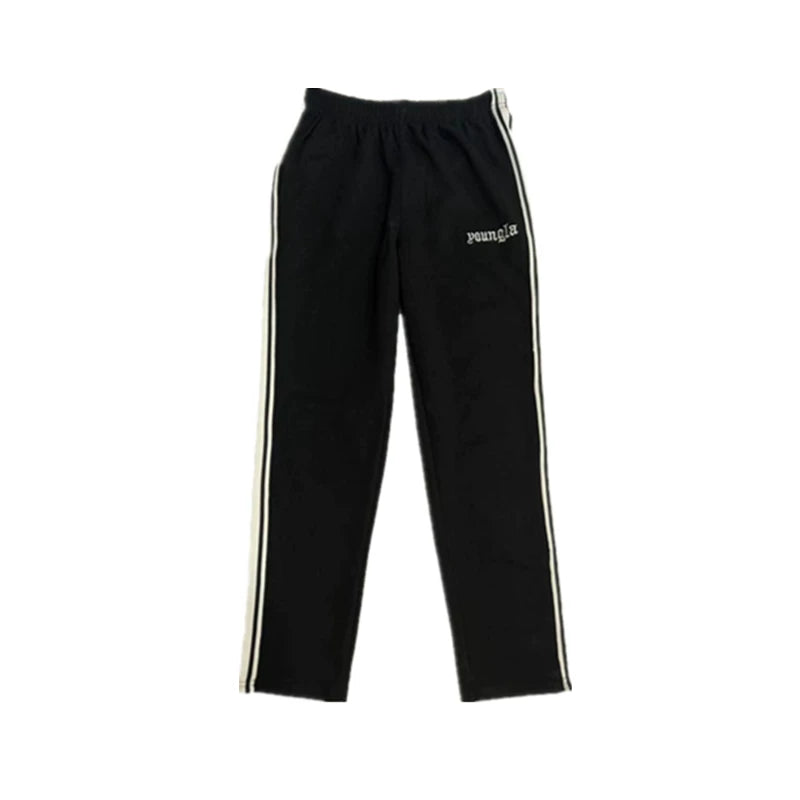 YOUNG LA sports pants men's pants fitness American fashion brand loose European straight leg casual pants plus size new