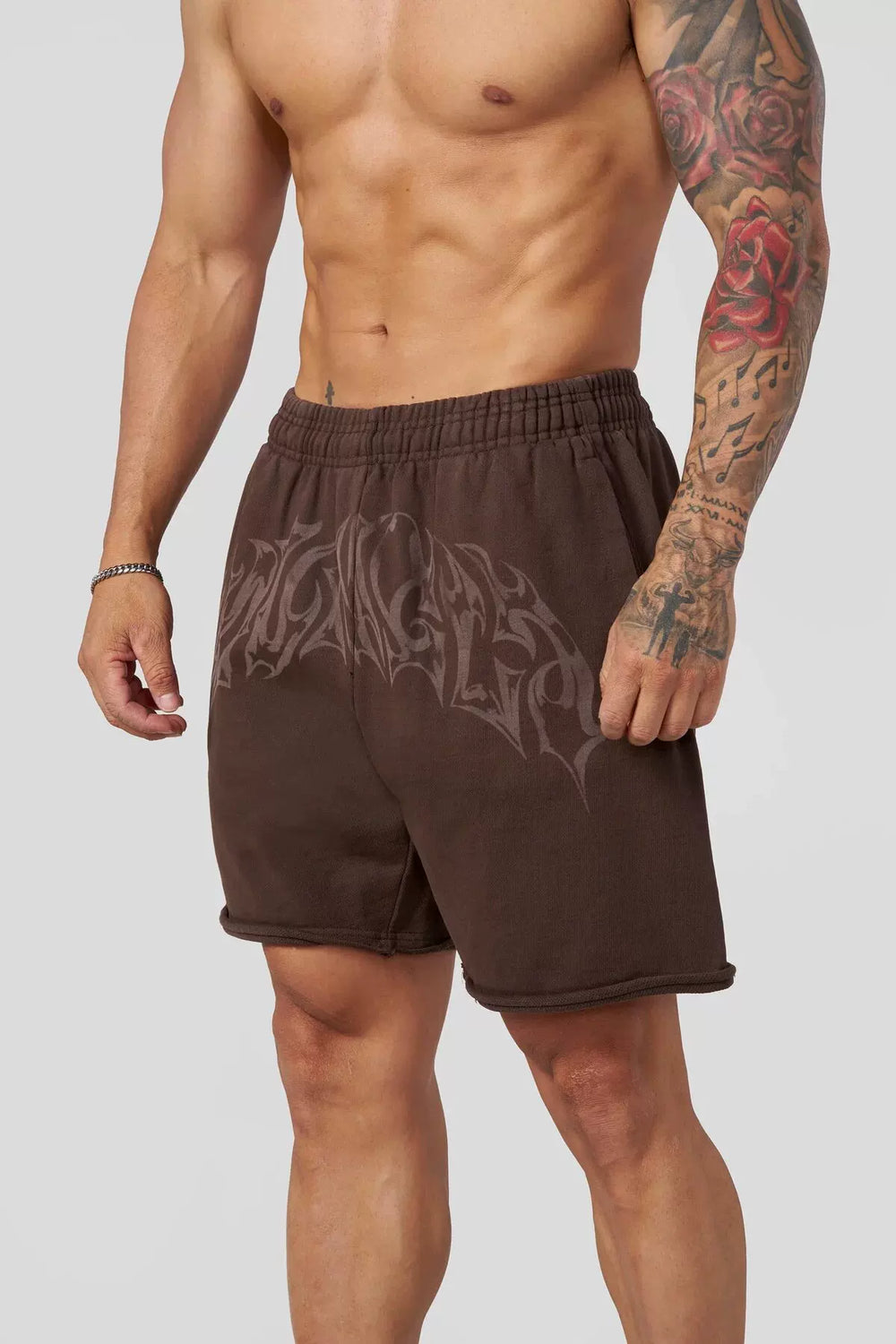 YONGLA Men's Sports and Fitness Shorts Summer Casual Loose Five Cent Pants Cotton Running Breathable Pants
