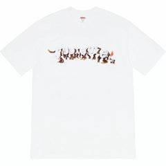 Supreme White / Multi Dogs Graphic T-Shirt