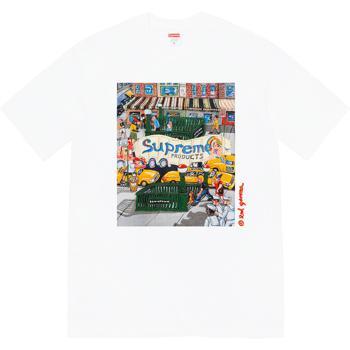 Supreme Mark Gonzales Subway Graphic White Tee