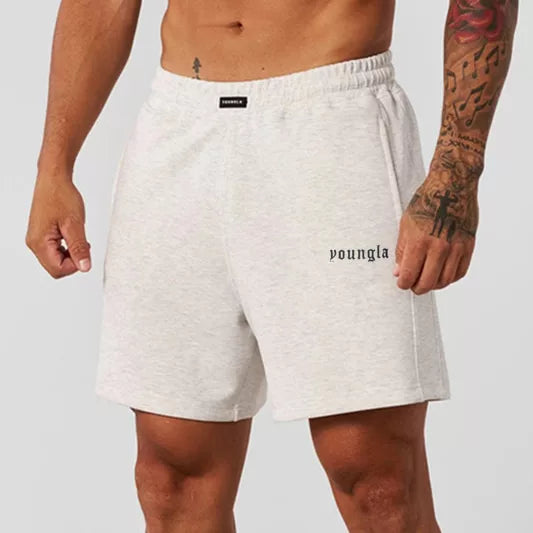 YOUNG LA American style new men's sports pants loose straight shorts for runners, sports and fitness casual pants