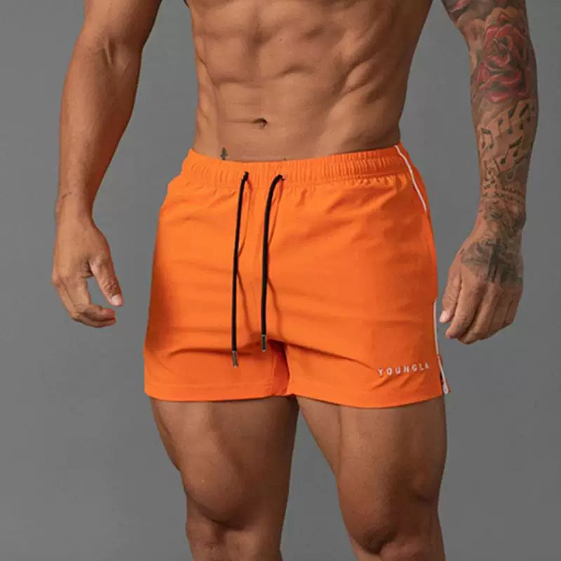 YOUNG LA's new summer men's casual sports outdoor shorts are breathable, casual, running, and fitness three quarter pants