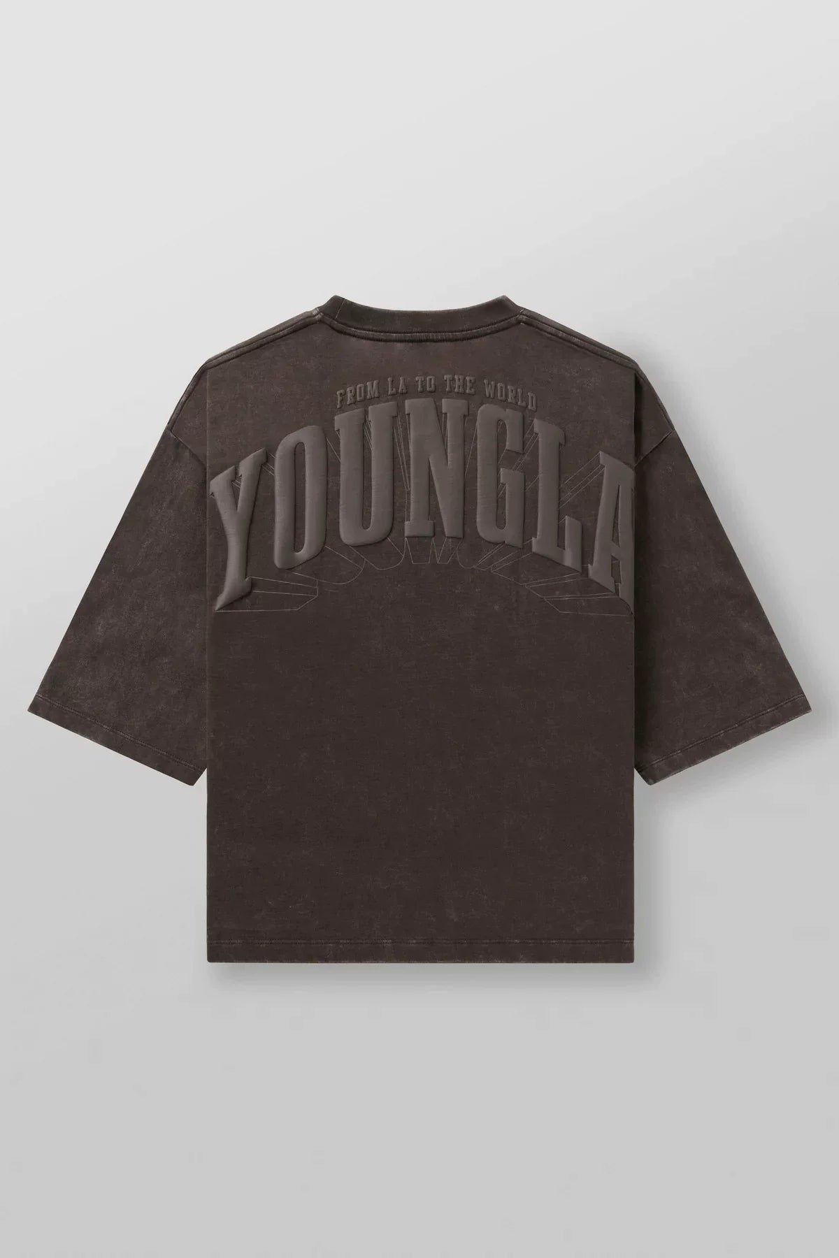 YONGLA American sports T-shirt foam printed pure cotton fitness short sleeved muscle men's loose top casual trendy brand