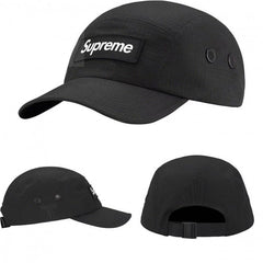 Supreme Black Ripstop 5-Panel Box Logo Camp Cap