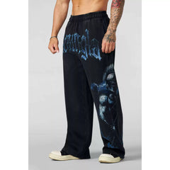 YOUNG LA sports pants men's pants fitness loose American fashion brand fitness breathable squat training muscle size