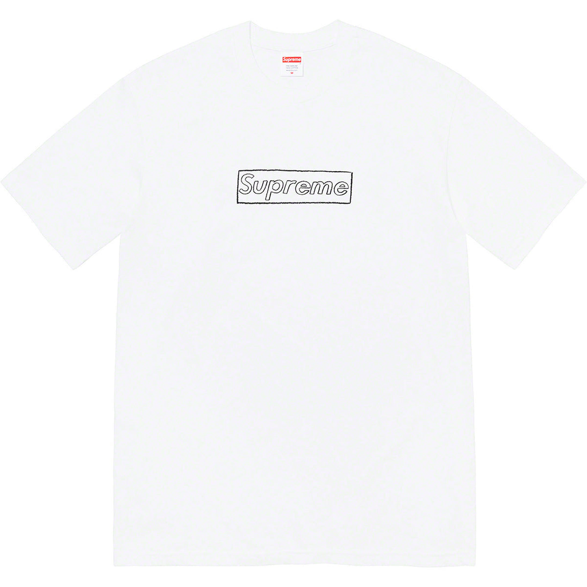 Supreme Chalk Box Logo Cotton Tee – White