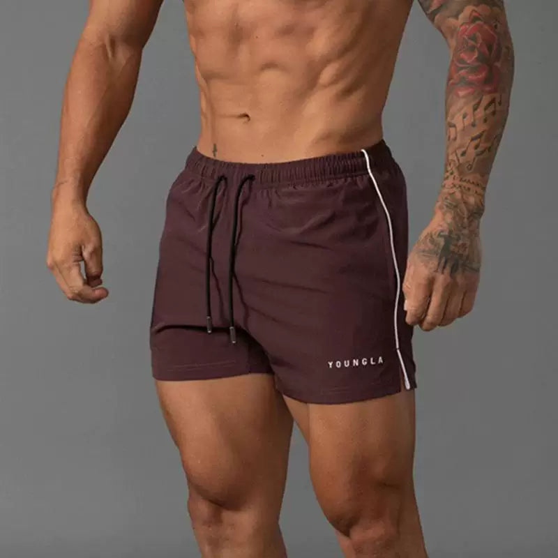 YOUNG LA's new summer men's casual sports outdoor shorts are breathable, casual, running, and fitness three quarter pants