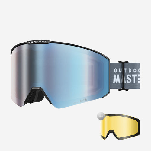 Asian Fit FALCON Ski Goggles Cylindrical ZEISS Lens