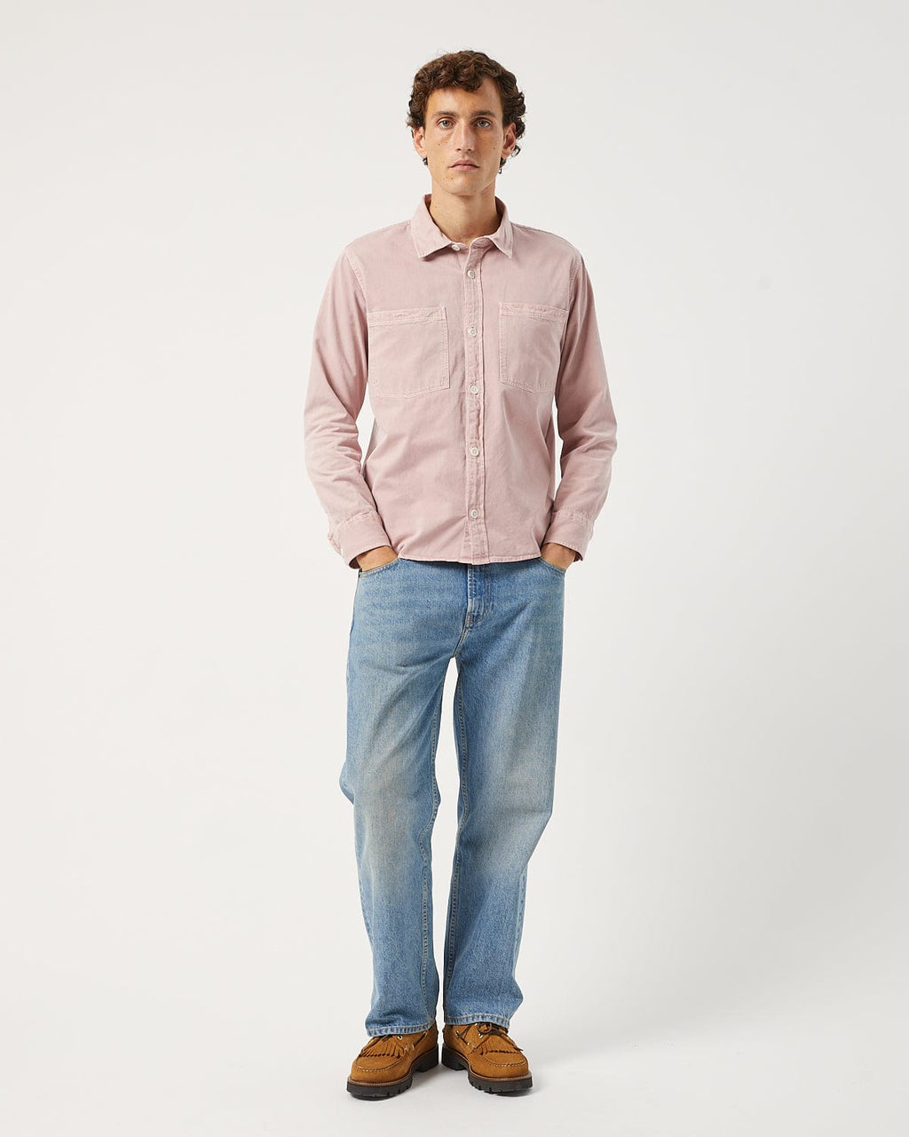 Garment Dye Twill LS - Pink