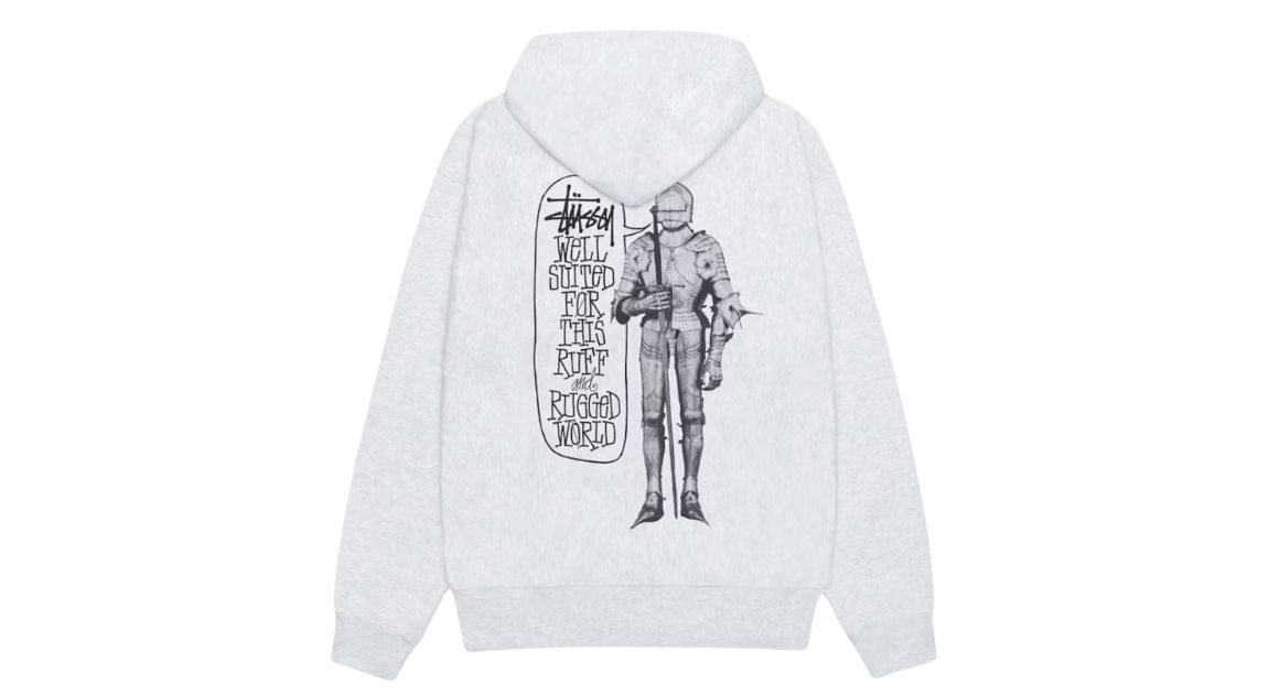 Stussy Well Suited Zip Hoodie Ash Heather