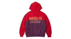 Supreme MM6 Maison Margiela Eagle Zip Up Hooded Sweatshirt Red/Navy