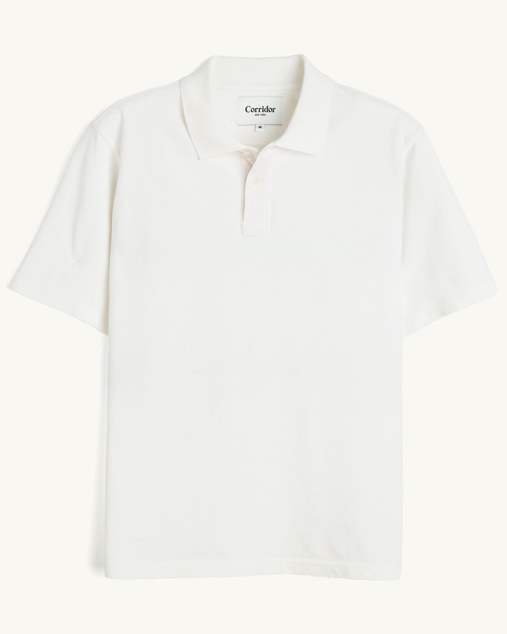 Pique Polo - White