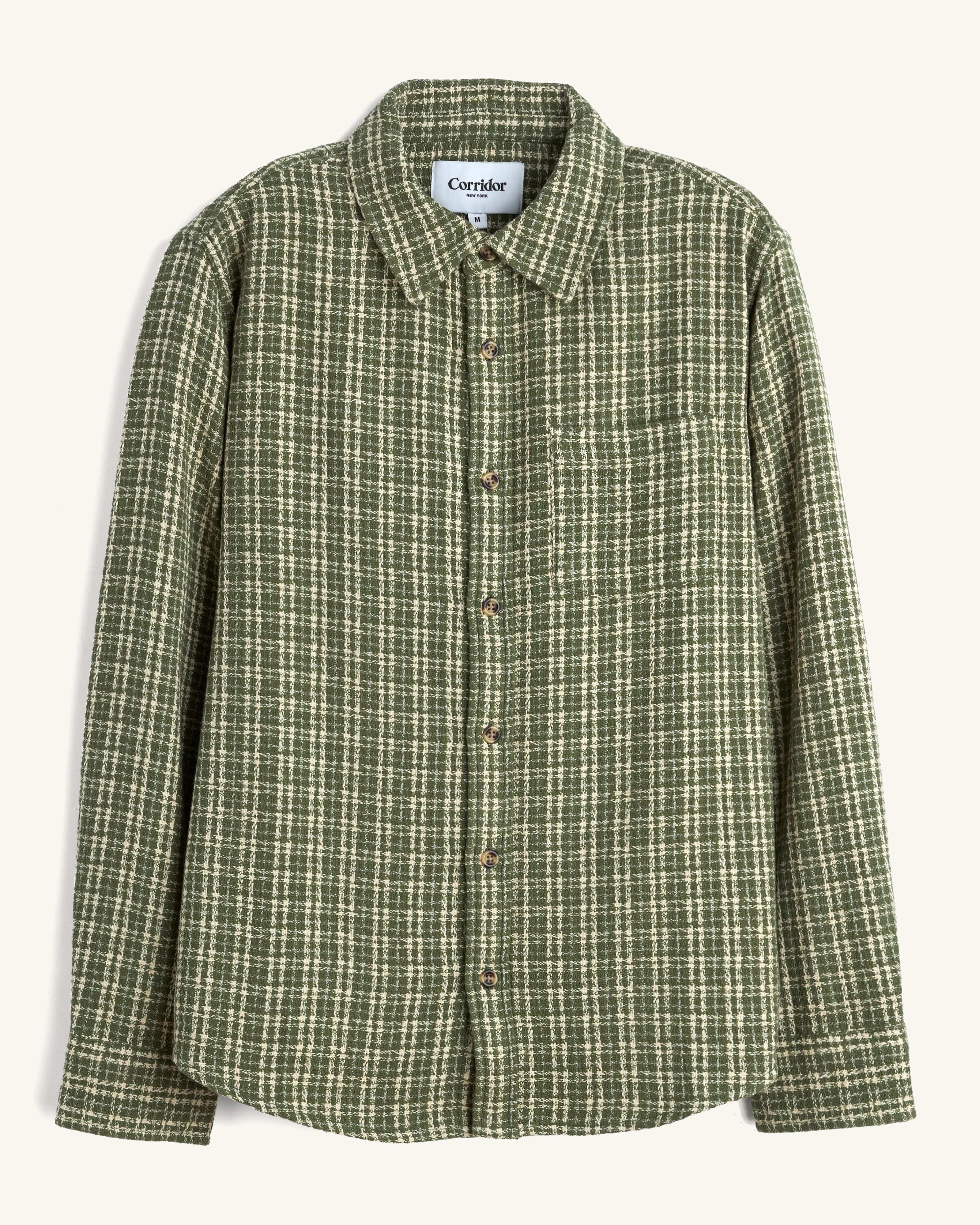 Reverse Tweed LS - Green